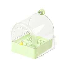 1pc Random Style Parrot Bath Basin Anti-Spill Food Bowl Dual-Use Bath Tub For Peony Tiger Finch External Hanging Bathroom - Bath - View 10