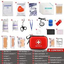 80pcs EVA First Aid Kit, Home First Aid Tools, Essential First Aid Supplies For Travel, Outdoor, Home, Office, Camping, Hiking, Car - View 8