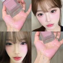 HERORANGE Rubor Líquido Hidratante Multiusos Difuminable Suave Radiante Rosa Juvenil y Delicado a Prueba de Transferencia Uso Dual Ojos & Mejillas Cosmético Regalo Perfecto de Navidad & Cumpleaños Belleza Diaria - Multicolor - Ver 2