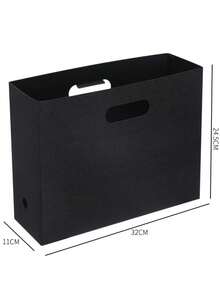 3/1pc Large Capacity Foldable Scrapbook Paper Storage Box, Desktop Book Organizer Rack, Scrapbook Paper Storage Box, Plastic File Storage Box - Multicolor - View 15