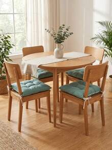 Made In Turkey Cushion 40*40 For Office & Garden & Kitchen Soft With Tie - Green - View 8