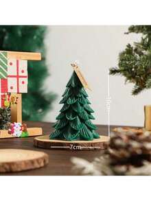 1PC Snowflake Christmas Tree Shaped Scented Candle Home Decor Ornament Gift Box, Christmas Gift, Christmas Scented Ornament, 2 Packaging Styles Randomly Shipped - 1PC - View 7