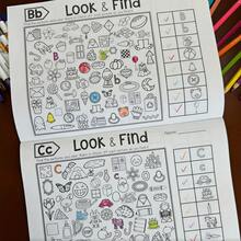 32-Themes Find And Coloring Activity Book - Seek And Find Workbook For Early Learning & Cognitive Skill Training, Enhance Brain Skills With Alphabet, Shapes & Colors Search - Perfect Concentration Training Activity Book For Learning & Fun - Green - View 8