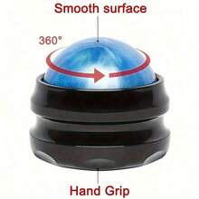 1pc Massage Roller Ball - Manual Tool For Neck, Shoulder, Back And Feet, - Perfect For Trigger Point Relief, Yoga Relaxation, Resin Material, Speed Control, Trigger Point Relief Ergonomic Design Smooth Rolling Motion, Massage Tool, Suitable For Gym, Yoga (Especially For Relieving Muscle Tension) - Multicolor - View 2