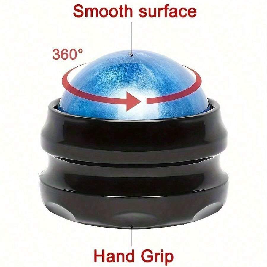1pc Massage Roller Ball - Manual Tool For Neck, Shoulder, Back And Feet, - Perfect For Trigger Point Relief, Yoga Relaxation, Resin Material, Speed Control, Trigger Point Relief Ergonomic Design Smooth Rolling Motion, Massage Tool, Suitable For Gym, Yoga (Especially For Relieving Muscle Tension)