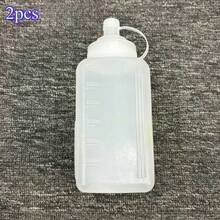 2 Square Squeeze Bottles, Suitable For Jam, Granules, Preserves, Passion Fruit, Commercial And Home Use Oil Dispenser For Milk Tea Shops, Essential For Outdoor BBQ - White - View 11