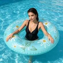 Summer Pool Daisy Swim Ring PVC Inflatable Transparent Swim Ring Thickened Material Swim Ring Water Sports - Daisy Swim Ring - View 7