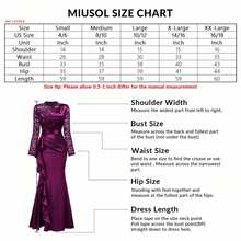 MIUSOL Elegant Women Sequin Lace Contrast Satin Mermaid Evening Dress, Mock Neck Long Sleeve Ruched Bodycon Maxi Gown With Ruffle Hem For Wedding Guest, Prom - 香檳色 - 查看 7