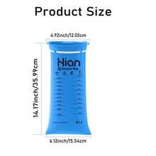 Hion 26/27pcs Large Capacity Leak-Proof Vomit Bags 1000ml – Motion Sickness, Morning Sickness, Long Travel Essential, Portable And Durable, Suitable For Adults And Children - 1000ml - View 7