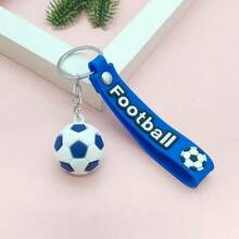 6pcs Football Keychains, Non-Squeezable, Hard Texture, Football Keychain Set, Not A Toy, Bulk Keychains, Gift Bag Fillers, Inspirational Football Key Rings, Football Keychain Gifts, Suitable For Sports Carnival Rewards, Random Colors - Multicolor - View 11