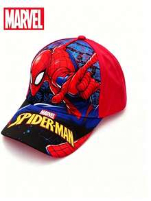Marvel 蜘蛛人系列棒球帽－可調節、中性款，適合夏季，完美的家人與朋友生日禮物，休閒街頭風，透氣棉質布料，四季皆宜，蜘蛛網圖案裝飾，適合日常穿著、旅行與都市時尚 - A - 查看 9