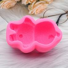 1 Piece, 3D Cartoon Three-Dimensional Sleepy Bear Silicone Mousse Cake Baking Decoration And Ornament Making - Sleepy Bear Mold - View 3