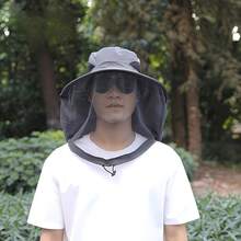 戶外可折疊寬簷遮陽帽,深灰色與卡其色 - 多色 - 查看 10