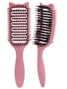 2035hairbrush 捲髮梳，捲度定義梳 - 防靜電尼龍造型梳，適用於捲髮，平滑並定義自然捲度，減少毛躁與斷裂，適合女性與男性 - 彩色 - 查看 38