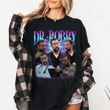 Dr. Robby Michael Robinavitch Graphic T-Shirt, Fan Gift - 黑色 - 查看 1