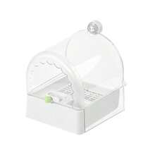 1pc Random Style Parrot Bath Basin Anti-Spill Food Bowl Dual-Use Bath Tub For Peony Tiger Finch External Hanging Bathroom - Bath - View 11