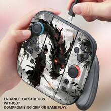 Removable Residue-Free Vinyl Sticker Compatible With Switch 2, Chinese Style Dragon Warrior Console & Controller Scratch-Resistant Protective Film - View 7