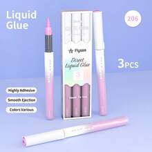Soft Tip Colorful Liquid Glue Pens, 9-Color Dot Glue Pens, Quick-Drying Glue For Handmade Scrapbooking, Student Creative Colorful Dot Glue, Direct Liquid Precision Control, Open Cap And Apply Without Pressing, Smooth And Stable Glue Flow, No Paper Bleed, Fine Soft Tip, Switchable Fine Lines, One-Pen Solution For Diverse Pasting Needs - Multicolor - View 13