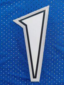 Men's Embroidered Basketball Jersey, 1pc Blue Casual Sleeveless Vest, V-Neck T-Shirt Party Sports Top Fall - Blue - View 4