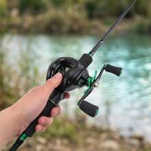KecchKrezing 1 Set 1.8m Telescopic Fishing Rod And Water Drop Reel, Smooth Line Casting Reel, Pre-Installed 100m 4-Strand PE Braided Line, Complete Outdoor Fishing Gear, Suitable For Beginners And Amateur Anglers, Includes Portable Storage Bag - Green - View 3