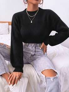 Women Sweaters - Black and White - View 1