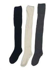 1 Pair Breathable, Moisture-Wicking, Quick-Drying, Comfortable Embroidered Over-The-Knee Socks, Y2K Style, Warm - Multicolor - View 9