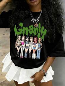 Women T-Shirts - 黑色 - 查看 1