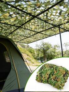 Army Green Camouflage Sunshade Net, Balcony And Patio Privacy Screen, Sunshade Fence Cover And Garden Barrier, Suitable For Outdoor Themed Party Decoration, Tree Shade And Camping Travel - Multicolor - View 3