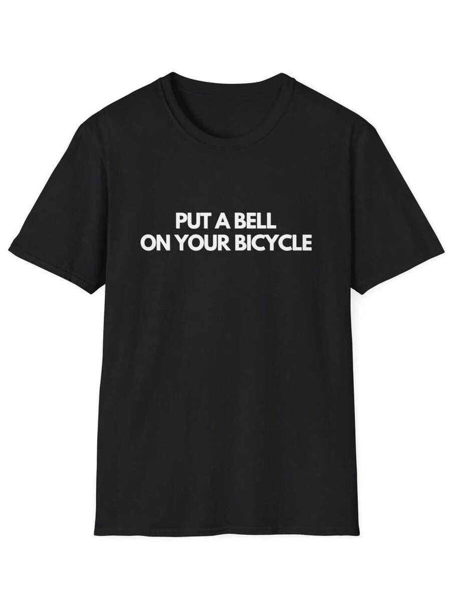 T-shirt  Kiss All The Time Bicycle Bell Concert Tour, vêtements pour hommes, t-shirts pour hommes, t-shirt pour hommes - Noir - Voir 1