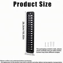 Black Dual-Use Hat Storage Rack, Adhesive & Nail Mount Wall-Hanging Hat Holder, Multi-Layer Slot Anti-Drop Baseball Cap Rack For Bedroom Door,Bedroom Room Decor,Back To School - View 9
