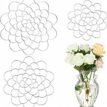 Flower Frog Stainless Steel Wire Floral Arrangement Tool Flower Cap Decorator Reusable Floral Grid Support (Silver, 4.5, 6 Cm) - 1PC - View 2