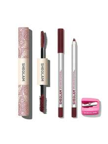 SHEGLAM [3Pcs] Bold Burgundy 防水睫毛膏和凝膠眼線筆套組 - 勃根地 - 查看 9