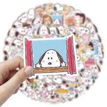 SNOOPY 60張卡通史努比塗鴉貼紙，手工剪貼簿素材，裝飾貼紙，送給粉絲、家人與朋友的完美小禮物 - 彩色 - 查看 4