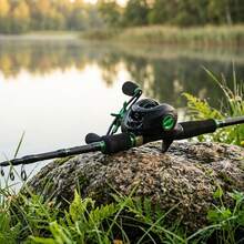 KecchKrezing 1 Set 1.8m Telescopic Fishing Rod And Water Drop Reel, Smooth Line Casting Reel, Pre-Installed 100m 4-Strand PE Braided Line, Complete Outdoor Fishing Gear, Suitable For Beginners And Amateur Anglers, Includes Portable Storage Bag - Green - View 7