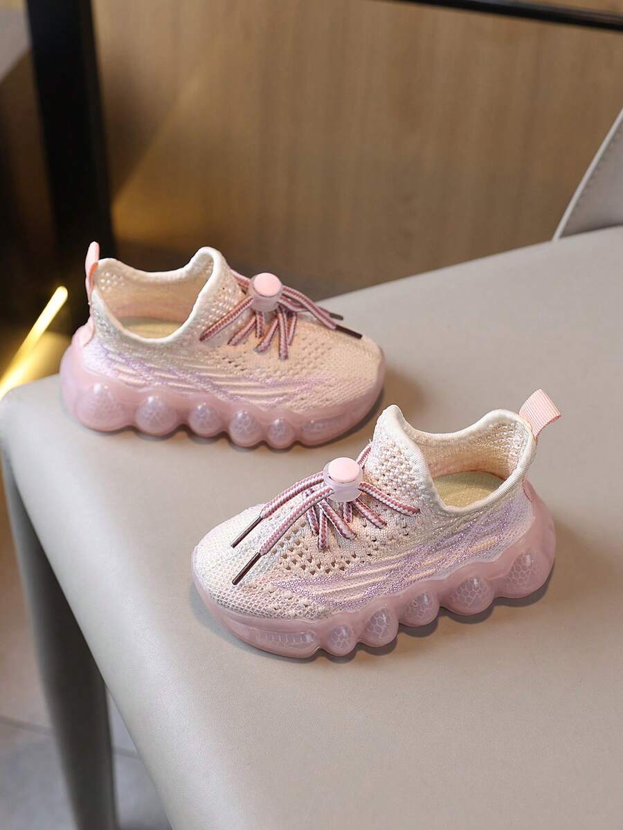 Kinder Mode Lässig Sport Slip-On Schuhe mit rutschfester Sohle - Pink - Übersicht 1