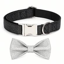 Collar para mascotas con lazo brillante desmontable, accesorio lindo para mascotas para ocasiones de fiesta - Multicolor - Ver 10