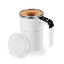 FollowBreak Magnetic Electric Stirring Cup, Detachable Stirring Accessory, Equipped With Temperature Display And Countdown Timer, Suitable As Home Gift For Coffee, Milk, Juice Stirring Tool - 155mAh - Multicolor - View 6