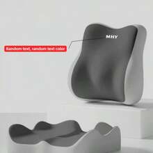 Memory Foam Support Seat Cushion And Backrest Set, Extra Large And Thick, Relieves Lower Back Pressure, Comfortable Hip Cushion, Office Chair Pad, Car Seat Booster Pad, Suitable For Home Office Seat And Backrest - Multicolor - View 12