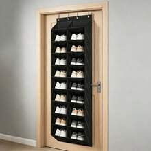 Over-The-Door Hanging Storage Rack, Durable Oxford Fabric Material, Organizes 20+ Pairs Shoes Boots Sneakers Heels, Space-Saving Closet Organizer, Perfect Gift For Home Organization - View 9
