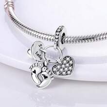 1 buah Liontin Manik-manik Fun Life Perak Sterling S925, Bentuk Pelangi, Hati Gajah, Earphone Bluetooth, Sikat Gigi & Pasta Gigi, Desain Enamel Warna-warni Multi-Gaya dengan Rhinestone, Dilengkapi Kotak Hadiah, Segar & Lucu, Cocok untuk Gelang & Kalung, Aksesori Manik-manik Buatan Tangan DIY, Sempurna untuk Hadiah Sehari-hari - MultiWarna - View 5