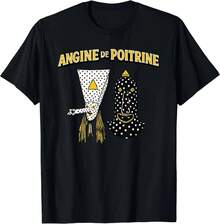 Angine De Poitrine Band Vintage Graphic Tee Mens Music Fan T-Shirt - 1 - View 1