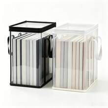 Stackable Transparent Storage Box With Window, Multipurpose PVC Container For Toys, Books, Snacks And Crafts, Durable Home & Office Storage Organizer - Single Piece - View 11