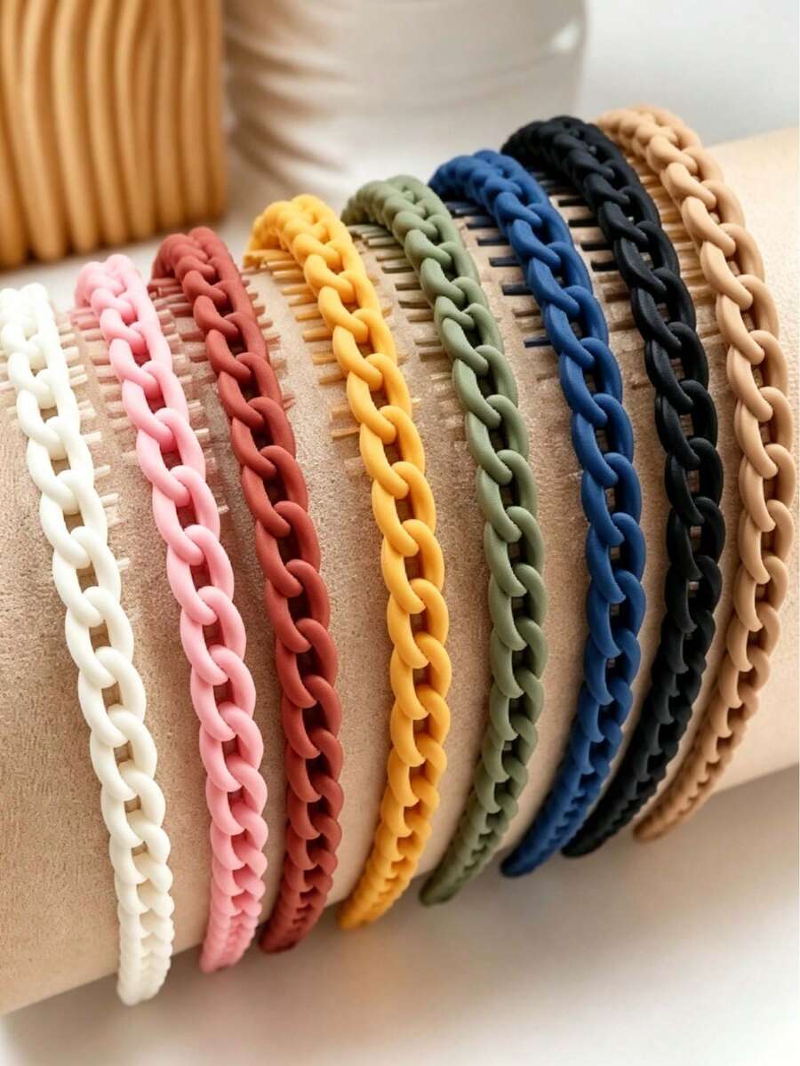 Fashion Women's Headband/Hair Tie/Wide Headband With Teeth Anti-Slip Hair Clip, Handmade Matte Material Heart-Shaped Headband Accessory - Headband - View 1