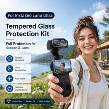 For Insta360 Luna Ultra PULUZ 9H HD Tempered Glass Screen Film + Lens Protector (Transparent) - View 2