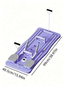 1pc Foldable Pilates Board, Portable Multi-Function Resistance Trainer, Core Strength, Shaping, Flexibility Training Home Fitness Equipment, Abdominal Training V-Shaped Push-Up Board - Multicolor - View 7