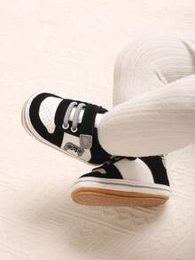1 Pair Soft Sole Sports Walking Shoes For 0-1 Year Old Infant - Black - View 7