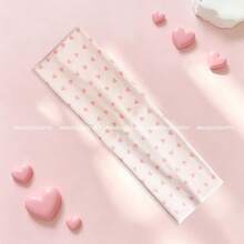 1pc New Sweet Floral Print Headband, Ins Style Pink Tone, Fashionable Versatile Elastic Headscarf, Sports Headband For Girls - Multicolor - View 13