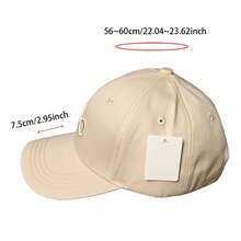 Gorra de camionero con bordado de letra, gorra de béisbol ajustable - Champán - Ver 5
