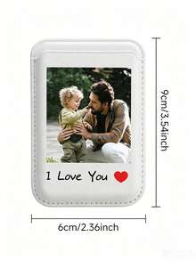 Custom Pattern Photo Magnetic Wallet Card Holder Compatible With Iphone 14 Pro Max 13 12 11 Phone Cases, Credit Card Holder For Phone Cases, Can Hold Credit Cards, Transportation Cards, ID Cards, Custom Album Covers, Custom Song Posters - Multicolor - View 7