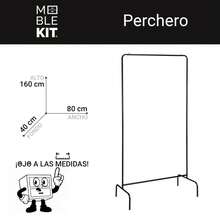 KIWI MOBLEKIT | Free-Standing And Expandable Clothes Racks In Metal And Wood, Clothing With Adjustable Options, With Wheels Or Shelves, Organizers For Bedroom, Entryway And Home - 80x40x160公分餡餅 - 查看 3